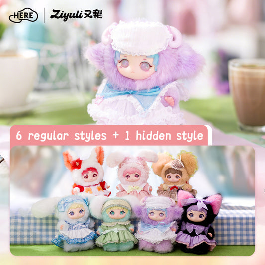 HERE ZIYULl Lolita Secret Carden Tea Party Series Figures Blind Box six boxes(6pcs)