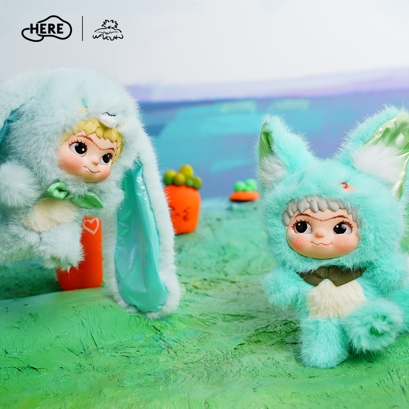 Letsvan WAKUKU-Fox&Bunny trick or treat Series Figures Blind box