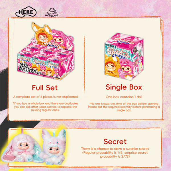 WAKUKU-Fox&Bunny trick or treat Series Figures Blind box – HERE
