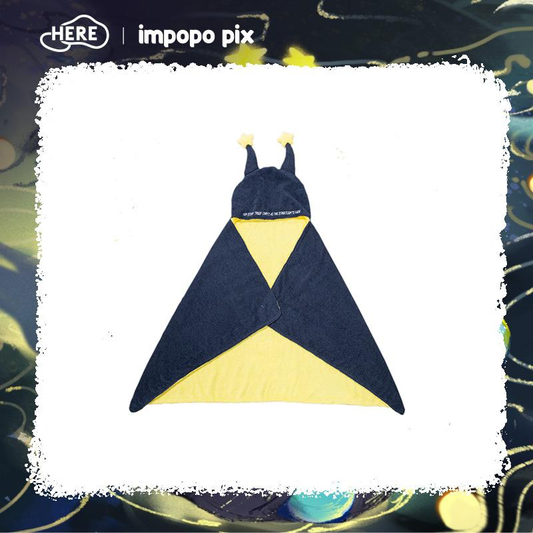 HERE Impopo pix Whisper in Night Poncho Blanket