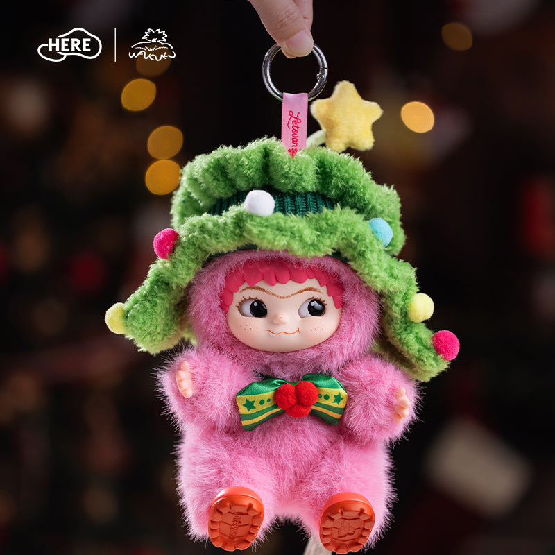 HERE WAKUKU Sant A Cutie In Pink Plush Doll